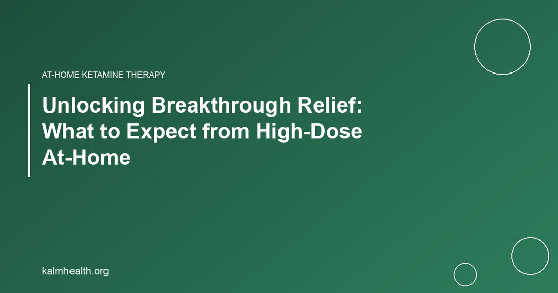 Unlocking Breakthrough Relief: What to Expect from High-Dose At-Home